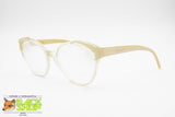 LANCETTI Vintage rare 1970s eyeglass frame women, Semtransparent & Cream pearl, New Old Stock
