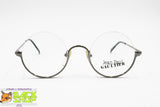 Jean Paul Gaultier JPG 55 - 7163 Vintage eyewear frame round lenses, reverse frame gunmetal, New Old Stock