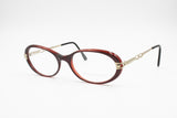 Oval little cay eye frame Red-Violet glittered, Ouverture made in Italy mod. OV10, New Old Stock