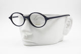 FOVES Italian brand eyeglass, Oval rims deep blue acetate, smart casual model, New Old Stock 1980s