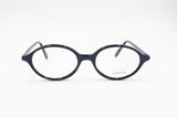 FOVES Italian brand eyeglass, Oval rims deep blue acetate, smart casual model, New Old Stock 1980s