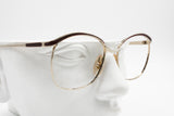 Vintage 60s Trevi 633/33 Old women eyewear frame Golden & Red aged wine brows, New Old Stock 1960s