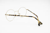 Robert La Roche round panto Golden & Light tortoise Frames eyeglasses, Round golden frame, New Old Stock 80s