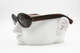 Blue Bay by Safilo Oval cat eye sunglasses, Deep brown acetate, Kurt Cobain style, New Old Stock 1990s