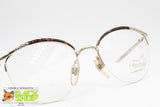Fantasy by Marcolin mod. 7122 womens ladies eyeglasses frame, round half rimmed with nice chiseling, New Old Stock