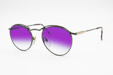 Beau Monde mod. Chelsea rare collectable sunglasses, round over rims violet gradient lenses, New Old Stock