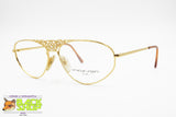 Rare UNGARO by PERSOL 570 Luxurious king crown cut off bridge, Golden metal frame, New Old Stock