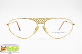 Rare UNGARO by PERSOL 570 Luxurious king crown cut off bridge, Golden metal frame, New Old Stock