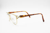 Chagall by Visibilia LL 2041 designer modern eyeglass frame gold brown tortoise, uncommon design, New Old Stock