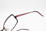Paloma Picasso PP028 eyeglass-sunglasses frame Silver & Red reflective metal, New Old Stock 1990s