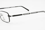 Lancetti LL178 black eyeglass frame women ladies, rhinestones arms adorned, Deadstock New