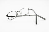 Lancetti LL178 black eyeglass frame women ladies, rhinestones arms adorned, Deadstock New