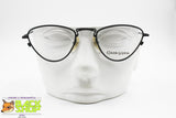 Triangular Matte Black metal frame eyewear, CLAUDIO LA VIOLA frame italy, New Old Stock 1980s