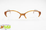 FRANCOIS PINTON Paris Vintage 1980s small cat eye frame half rimmed, Made in France, New Old Stock