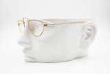 Rare Crazy Half lunettes eyeglasses, Modern design modernist, Golden & Dappled red, New Old Stock 1970s