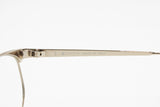 LANCETTI Vintage 80s eyeglass eyewear frame, Silver & Animalier brown dappled, New Old Stock