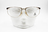 LANCETTI Vintage 80s eyeglass eyewear frame, Silver & Animalier brown dappled, New Old Stock