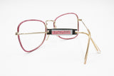 Filos Vintage women eyeglass fake pink iridescent snake skin, modern refined frame, New Old Stock 1970s