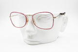 Filos Vintage women eyeglass fake pink iridescent snake skin, modern refined frame, New Old Stock 1970s