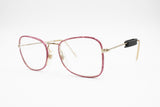 Filos Vintage women eyeglass fake pink iridescent snake skin, modern refined frame, New Old Stock 1970s