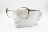 Vintage 60s FOVES mod. SUSY women frame glasses, Clear and striped grey changin acetate, New old Stock