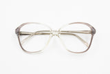 Vintage 60s FOVES mod. SUSY women frame glasses, Clear and striped grey changin acetate, New old Stock