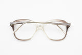 Vintage 60s FOVES mod. SUSY women frame glasses, Clear and striped grey changin acetate, New old Stock