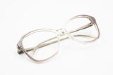 Vintage 60s FOVES mod. SUSY women frame glasses, Clear and striped grey changin acetate, New old Stock