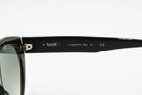 Vintage Sunglasses LOOK Longarone Italy, black cat eye sunglasses composite acetate, New Old Stock 1990s