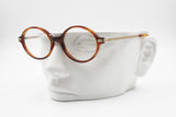 SUGAR by TREVI Round Vintage frame brown & golden, Little small glasses made in Italy, New Old Stock 70s
