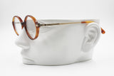 SUGAR by TREVI Round Vintage frame brown & golden, Little small glasses made in Italy, New Old Stock 70s