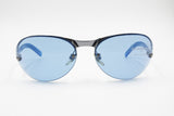 Emporio Armani 207-S 1306 Sunglasses blue lenses, rimless screwed lenses, New Old Stock