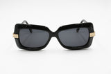 MIMMINA R320 Vintage black sunglasses women, Made in Italy, New Old Stock 1980s