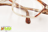 Roman Rothschild of Switzerland R31 Vintage glasses frame men, Clear & brown acetate, New Old Stock 80s