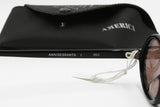 AMERICA Italian Vintage sunglasses little oval high bridge, pince nez style, New Old Stock
