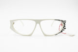 SILHOUETTE M 3069/20 Vintage flat top eyewear frame zebra detail asymmetrical, New Old Stock 80s