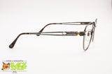 Maxim's De Paris mod. 5414 col.B, Vintage women frame gunmetal with big strass arms, New Old Stock 1980s