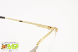 MARCOLIN eyeglass frame mod. 6034 col. 292 22k, 22K gold plated glasses, New Old Stock 1980s