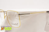 MARCOLIN eyeglass frame mod. 6034 col. 292 22k, 22K gold plated glasses, New Old Stock 1980s