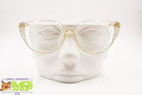 Clear transparent cat eye frame eyeglass, ELEGANCE mod. MARILYN, New Old Stock 1970s