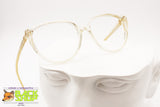 Clear transparent cat eye frame eyeglass, ELEGANCE mod. MARILYN, New Old Stock 1970s