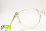 Clear transparent cat eye frame eyeglass, ELEGANCE mod. MARILYN, New Old Stock 1970s