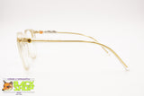 Clear transparent cat eye frame eyeglass, ELEGANCE mod. MARILYN, New Old Stock 1970s
