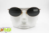 BROOKS BROTHERS Vintage slim sunglasses 90s oval rims, Bronze metallized frame, New Old Stock
