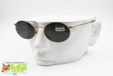 BROOKS BROTHERS Vintage slim sunglasses 90s oval rims, Bronze metallized frame, New Old Stock