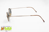 BROOKS BROTHERS Vintage slim sunglasses 90s oval rims, Bronze metallized frame, New Old Stock
