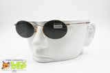 BROOKS BROTHERS Vintage slim sunglasses 90s oval rims, Bronze metallized frame, New Old Stock