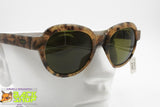 CONCERT 635 AE Vintage sunglasses ovaloid green lenses, Thick acetate frame, New Old Stock