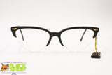 T LOOK Milano mod. Kaprice Vintage 90s cat eye glasses, Matte black acetate deco' lugs, New Old Stock 1990s