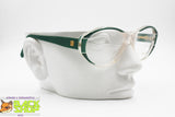 ENRICA MASSEI Made in Italy women cat eye frame eyeglasses, Crear & Green, New Old Stock